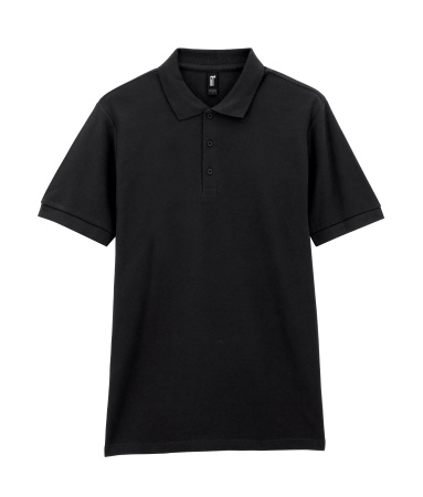 Футболка поло PREMIUM COTTON ADULT DOUBLE PIQUE, ЧЕРНЫЙ 2XL