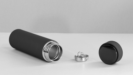 Термос "Бостон next" 500 мл с нанесением "Абстракция #1", soft touch