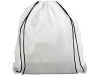 Рюкзак со шнурком Oriole из переработанного ПЭТ, белый