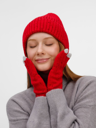 Перчатки сенсорные Spotti Senso, красные, размер S/M