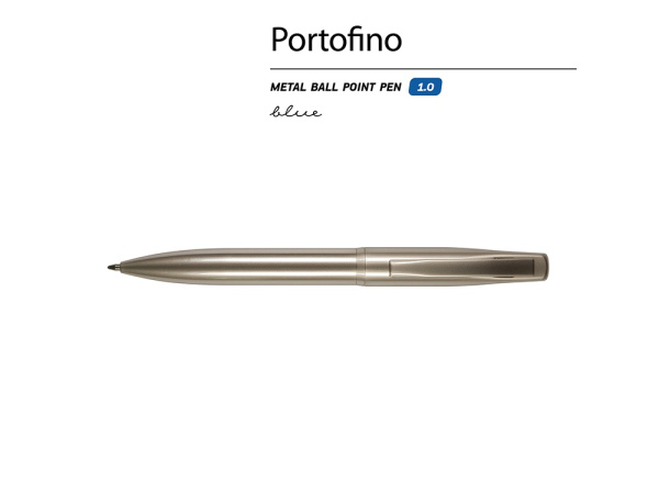 Ручка металлическая шариковая Portofino, шампань