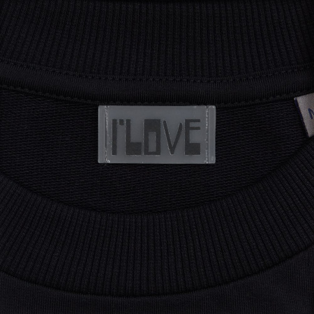 Футболка оверсайз с двойным рукавом Kosmos, черная, размер XL/XXL