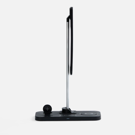 Настольная лампа с беспроводной зарядкой Power Light, черная