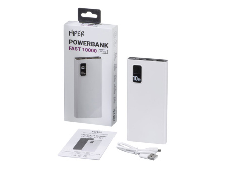 Портативный внешний аккумулятор FAST 10000 White