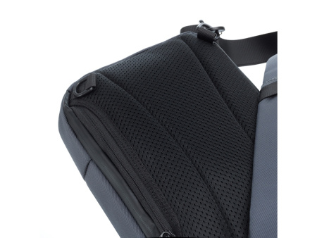 Рюкзак TORBER ВОЯЖ на одно плечо, серый, полиэстер 900D, 20х10х30 см, 5 л