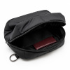 Несессер Superbag Bubble, стёганый, на молнии, с креплением на кольцо-карабин (черный)