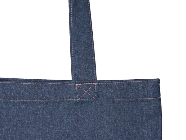 Джинсовая сумка-шоппер Indigo с широкими лямками