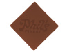 ПАТЧ РОМБ soft-touch (коричневый) 7,6 х 7,6 см