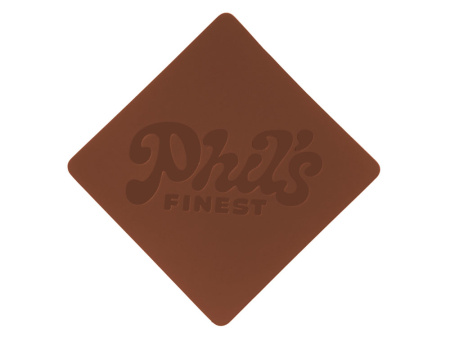 ПАТЧ РОМБ soft-touch (коричневый) 7,6 х 7,6 см