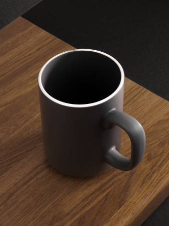 Кружка Mugful, темно-серая (графитовая)