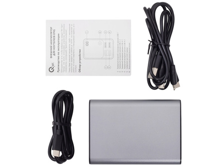 Внешний аккумулятор для ноутбуков EpIQ, 100 Вт, 30000 mAh, темно-серый