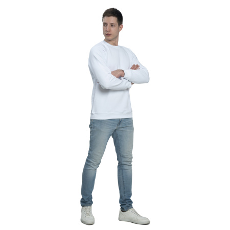 New Gen свитшот 300 г/м2 3-нитка с начесом белый XS