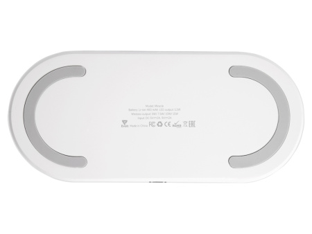 Ночник с беспроводной зарядкой и RGB подсветкой Miracle, 15 Вт, белый (Р) Ночник с беспроводной зарядкой и RGB подсветкой Miracle, 15 Вт, белый (Р)