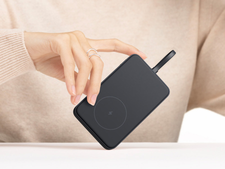 Внешний аккумулятор с кабелем Xiaomi 33W Magnetic Power Bank 10000mAh (Integrated Cable) Gray