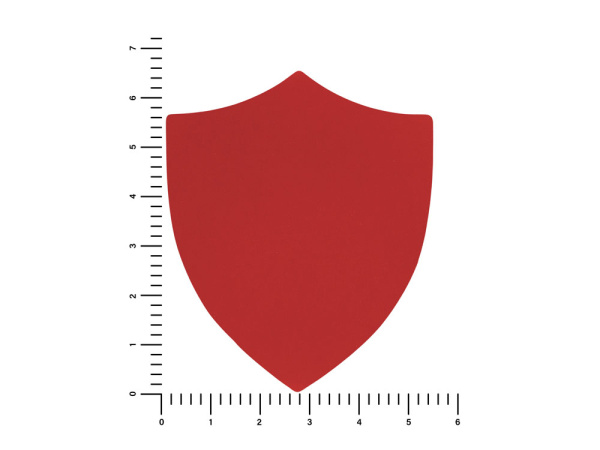 ПАТЧ ЩИТ soft-touch (красный) 6,6 х 5,5 см