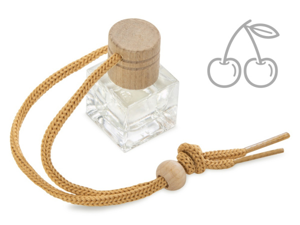 Подарочный набор с обложкой для автодокументов и автоароматизатором вишня, темно-синий