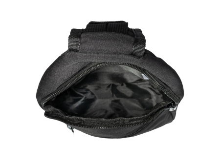 Рюкзак TORBER с одним плечевым ремнем, чёрный, полиэстер 300D, 33 х 17 х 6 см