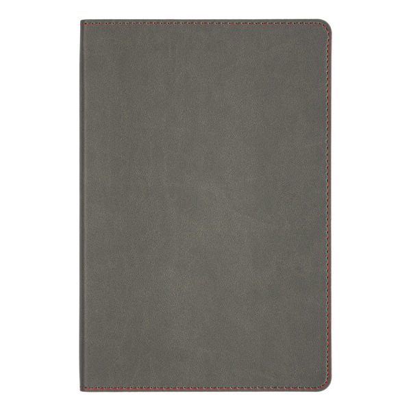 Ежедневник Flexy Latte Color А5, серый с красным срезом, недатированный, в гибкой обложке