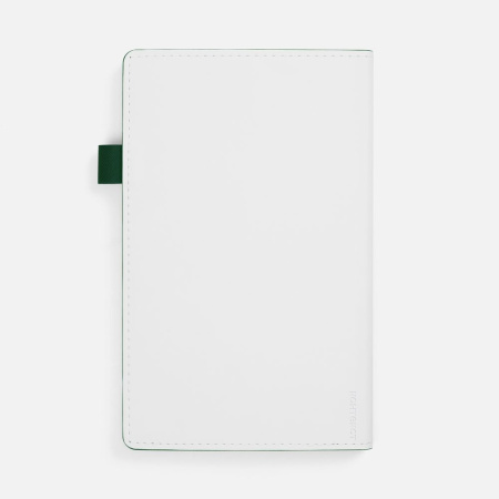Ежедневник White Shall, недатированный, бело-зеленый