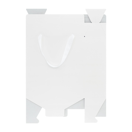 Подарочная коробка-пакет универсальная большая, белая
