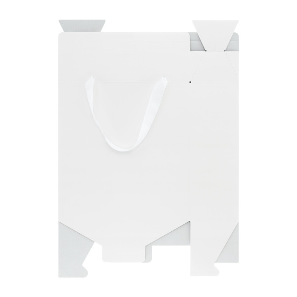 Подарочная коробка-пакет универсальная большая, белая