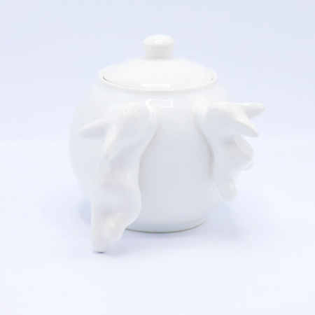 Сахарница с кроликами (NEW), 1000 мл, Белый