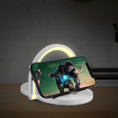 Лампа складная с беспроводным (15W) зарядным устройством "Sky Light" Лампа складная с беспроводным (15W) зарядным устройством "Sky Light"