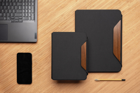 Органайзер Teri из rPET AWARE™ и орехового дерева, A4