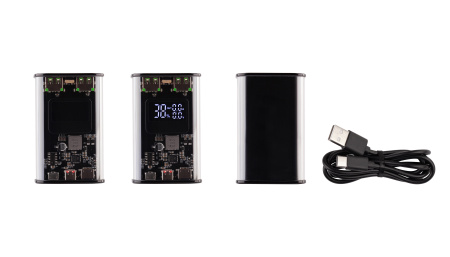 Зарядное (22.5W) устройство "Inside" 9000 mAh с прозрачным корпусом и цифровым индикатором заряда/напряжения/силы тока Зарядное (22.5W) устройство "Inside" 9000 mAh с прозрачным корпусом и цифровым индикатором заряда/напряжения/силы тока