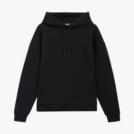 Худи релакс унисекс Баланс (Balance), с начесом, черный, размер 3XL/4XL