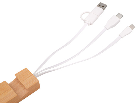 Универсальный кабель с подставкой 4-в-1 Unicable, белый Универсальный кабель с подставкой 4-в-1 Unicable, белый