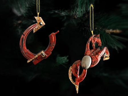 Елочные игрушки (Лошадь+Подкова).Символы года Гранат