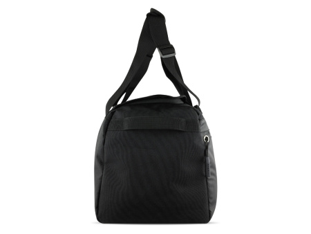 Сумка спортивная BUGATTI Blanc Delight, чёрная, нейлон RPET600D/тарпаулин/полиэстер, 47х23х28 см