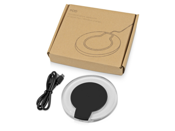 Беспроводное зарядное устройство Pod со светодиодной подсветкой Беспроводное зарядное устройство Pod со светодиодной подсветкой