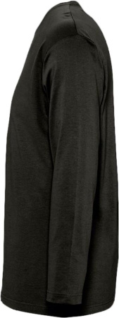 Футболка мужская с длинным рукавом Monarch 150 черная, размер 3XL