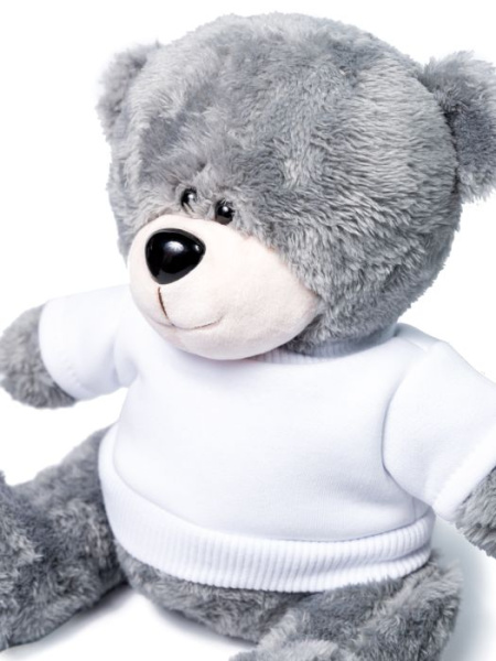 Мишка серый "Ted" в свитшоте (белый)