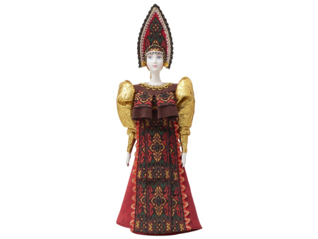 Подарочный набор: кукла фарфоровая, мёд с миксом из орехов