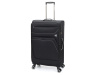 Чемодан TORBER НЕРО, чёрный, переработанный ПЭТ, 48 х 28 х 79 см, 90 л
