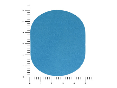 ПАТЧ ОВАЛ nubuk (голубой) 6,0 х 5,0 см