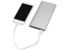 Портативное зарядное устройство Джет с 2-мя USB-портами, 8000 mAh, серебристый