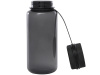 Спортивная бутылка Ryder из переработанного ПЭТ-пластика объемом 900 мл с многофункциональной крышкой, сертифицированная RCS - сплошной черный