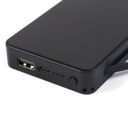 Аккумулятор с подсветкой "Scyler", 10000 Mah (черный)