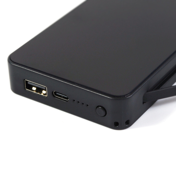 Аккумулятор с подсветкой "Scyler", 10000 Mah (черный)