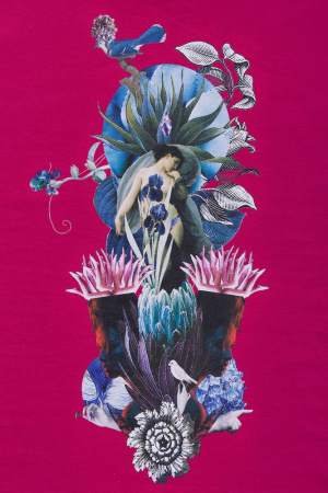 Футболка женская Beauty Sleep, ярко-розовая (фуксия), размер S