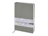 Ежедневник с каменной бумагой недатированный А5 Carrara, серый