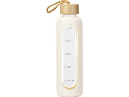 Бутылка из боросиликатного стекла Hangy, 550 мл, офвайт