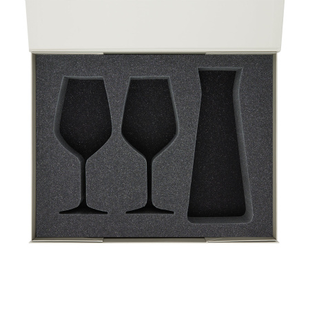 Ложемент под 2 бокала для вина + декантер в большую коробку-трансформер (арт. 695722)