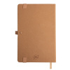 Бизнес-блокнот TERRI, A5, бежевый, твердая обложка, рециклированная бумага, в линейку