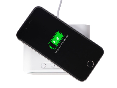 Настольные часы с функцией беспроводной зарядки Wake, 10 Вт (Р) Настольные часы с функцией беспроводной зарядки Wake, 10 Вт (Р)