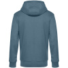 Толстовка с капюшоном унисекс King, серо-синяя, размер XS